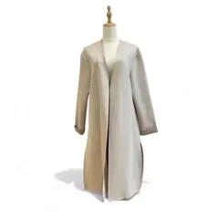 ZARA BASIC COLLECTION スエードロングコート（M）グレージュ