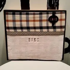 【新品】レア DAKS シール織・ガーゼリバーシブル綿毛布(毛羽部分) ベージュ