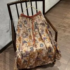ラミースカートパンツ ドット柄 花柄 切り替え - メルカリ