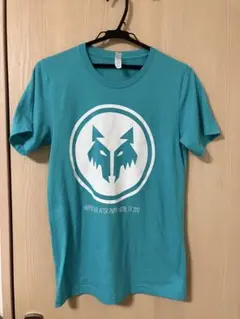 CANVAS オオカミロゴ ターコイズ Tシャツ S