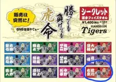 阪神タイガース　前川右京　勝っても負けても虎命　 タオル　シークレット