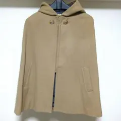 Rau Cheetah フード付きベージュケープコート