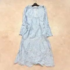 25SS✨Omekashi メッシュレーススカラップワンピース