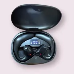 骨伝導ワイヤレスイヤホン ブラック Bluetooth接続