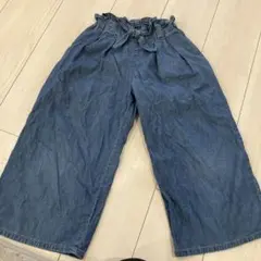 GUデニム ワイドパンツ 120
