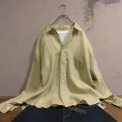 リネン100%【INHERIT】ジャーナルスタンダード　Lサイズ 長袖 シャツ