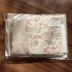 チェック＆ストライプ　キッズ用キット　ベージュ　値下げ