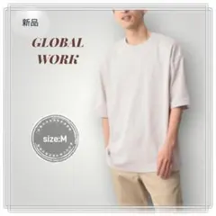 新品GLOBAL WORKグローバルワークメンズTシャツカットソーM半袖トップス