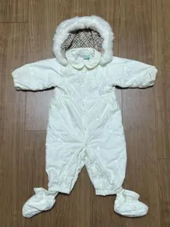 バーバリー　ベビーアウター　カバーオール　　足カバー付　クリーニング済