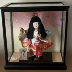 日本人形 藤娘 伝統工芸品 ガラスケース入り - メルカリ