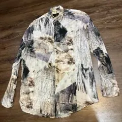 ZARA デザインシャツ 大きめ S