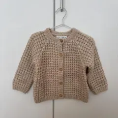 ZARA ベージュ ニットカーディガン 9-12ヶ月