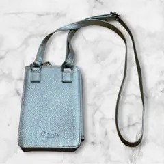 【美品】アルテミスバイダイアナ スマホショルダー CU3672 シルバーのサムネイル