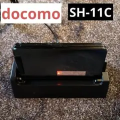 docomo SH-11C シャープ SHARP ガラケー 黒 卓上充電器付き