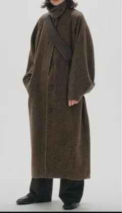 美品✨トゥデイフル ウール ロングコート チェスターコート ブラウン 38 M TODAYFUL（トゥデイフル）の「オーバーチェックコート