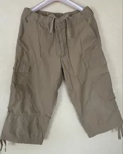 ユニクロ ベージュ カーゴパンツ ハーフパンツ Mサイズ
