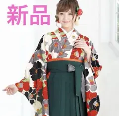 創美苑 袴セット 卒業式 小学生 椿柄 髪飾り付き 153〜160cm - メルカリ