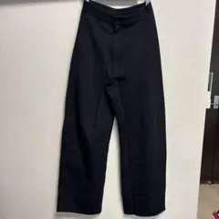 UNIQLOユニクロU ワイドフィットカーブジャージーパンツ　Sブラック