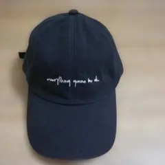everything gonna be ok. キャップ ブラック　フリーサイズ