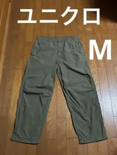 ユニクロ　パラシュートパンツ　オリーブ　Ｍのサムネイル