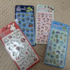 【正規品】　ディズニー　ぷくぷくシール　4枚セット