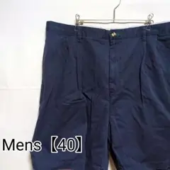 S162　トミーヒルフィガー　ショートパンツ【メンズ40】ネイビー　フラッグタグ