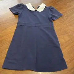 H&M ネイビー 半袖 ワンピース 110cm