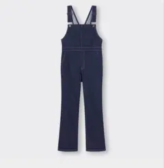 GU デニムスリムサロペットパンツ