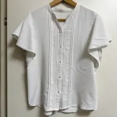 GLACIER ホワイト半袖シャツ　トップス　ハニーズ