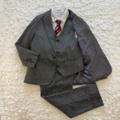 【130cm】zz.luxi フォーマルセットアップ 5点セット　長ズボン