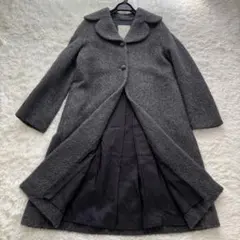 美品✨SHILLA シビラ ウールコート テラコッタ 40 ロング丈 ウールブークレーロングコート(その他のコート・ブルゾン