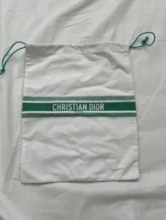 CHRISTIAN DIOR ノベルティ 巾着袋 グリーン