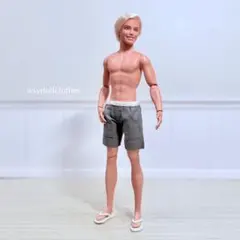 Barbie Ken他メンズドール用＊ハンドメイド製ショートパンツのみDG