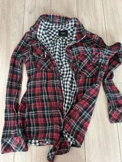Rails 赤黒チェック フランネルシャツ 長袖