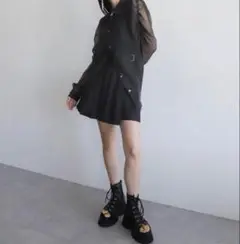 HARE シースルー長袖シャツ シアーシャツ　黒