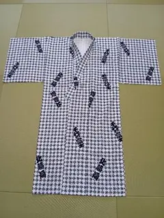 竺仙綿絽浴衣千鳥柄サイズタップリ - メルカリ