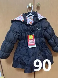 BABY DOLL フード付きダウンコート 90cm