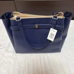 MICHEL KLEIN トートバッグ ネイビー　新品未使用のサムネイル