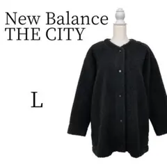 New Balance THE CITY ブラック ボアジャケット L