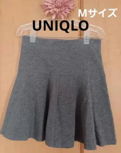 【UNIQLO】 ユニクロフレアスカート♡ダークグレー☆レディースMサイズ