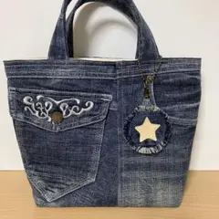 usedデニムリメイクトートバッグ おまけ有り