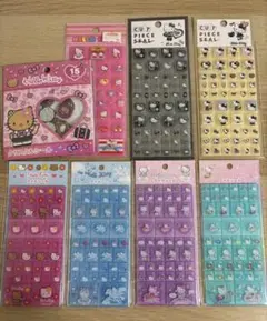 ハローキティ タイルシール　おはじきシール セット売り