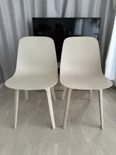 IKEA　イケア　オドゲルチェア2脚　クリーム色 ODGER オドゲル 回転チェア, ホワイト, ベージュ - IKEA