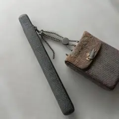 骨董品、煙草いれ、きせるいれ、 家紋