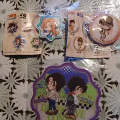 名探偵コナン くら寿司　ラバーコースター チャーム 缶バッジ　3点セット