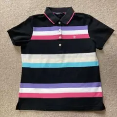 Munsingwear ストライプポロシャツ M