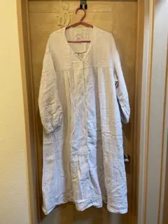 前開きワンピース　パジャマ　ガーゼ