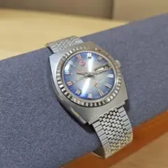 訳あり【RADO】メンズ　腕時計　稼働品　パープル　セイバー　水色系のサムネイル
