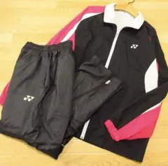 美品　S 上下セットYONEX ウィンドブレーカー メンズ ピンクx黒