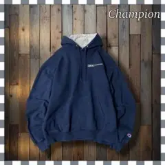 Championチャンピオン 無地 刺繍ロゴプルオーバーパーカー フーディ L